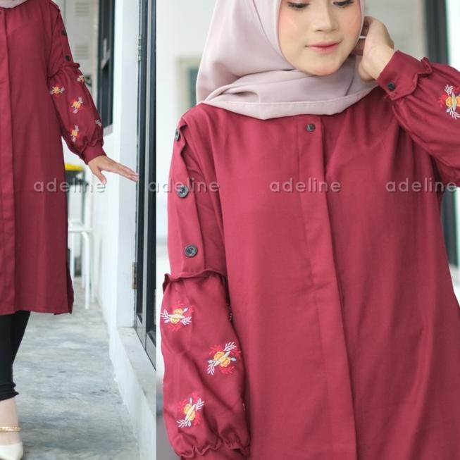 ❆ Gueen Tunik - Tunik Shakila Bordir LD106 / Juwita Tunik / R.16 -  ☏