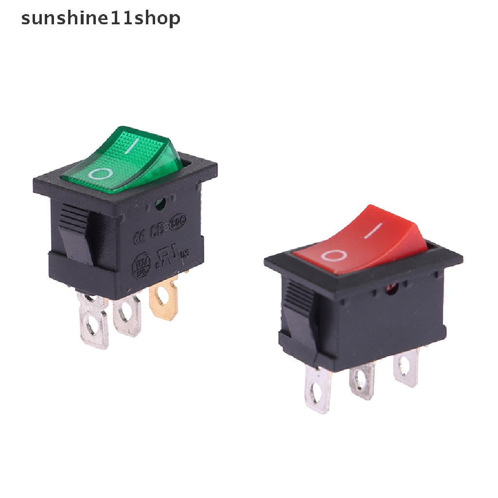 Sho 5pcs 15 * 21MM Push Button Switch ON-OFF 2posisi Saklar Power KCD1 2/3Pin N