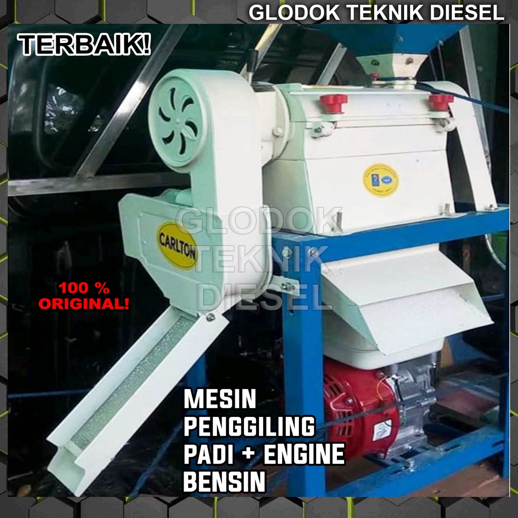 Mesin Penggiling Giling Padi Gabah 150 KG/h + Engine Penggerak CMH 350 CMH350 ORIGINAL TERBAIK