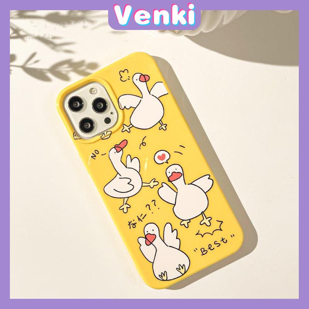 iPhone Case Soft TPU Glossy Yellow Candy Case Cute Cartoon Duck Camera Protection Shockproof For iPhone 14 13 12 11 Pro Max 7 8 Plus X XR