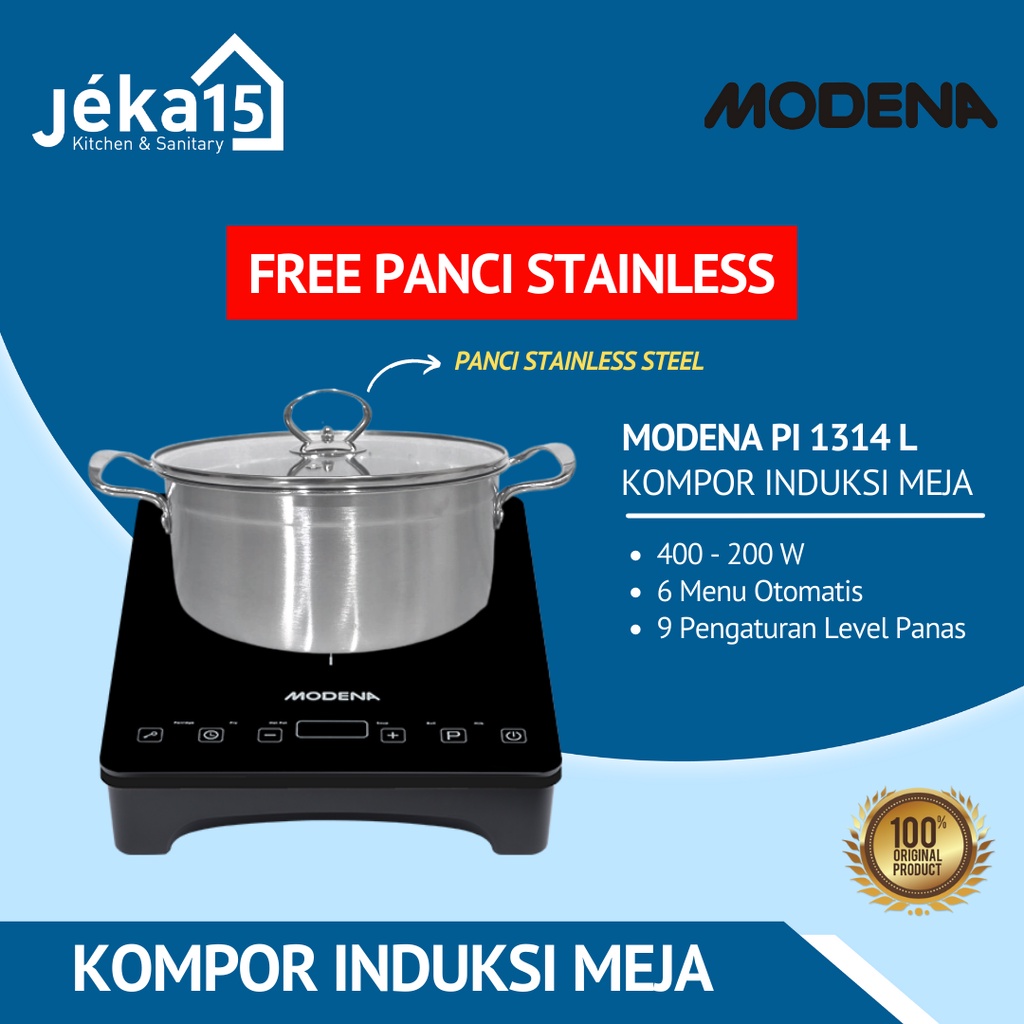 MODENA PI 1314 L KOMPOR LISTRIK INDUKSI PORTABLE MEJA