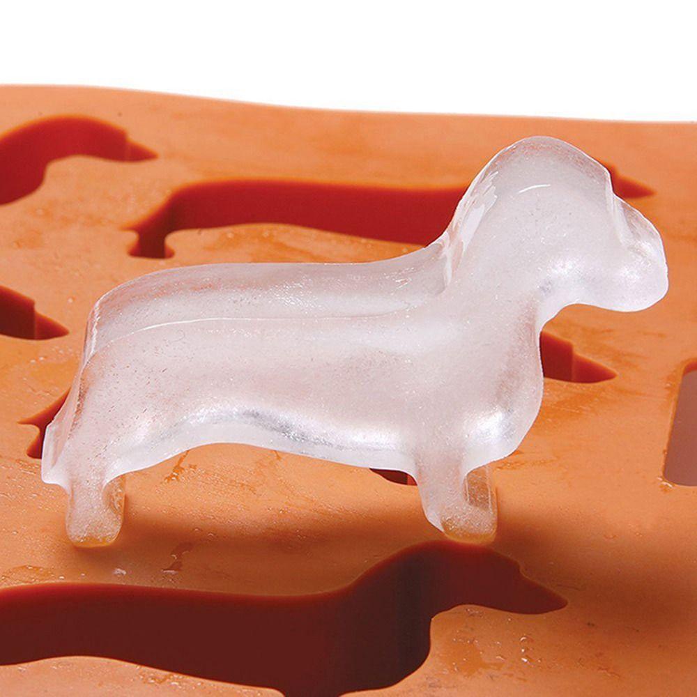 Solighter 3D Dachshund Home Cetakan Kue Permen Biskuit Dessert Anak 9lubang