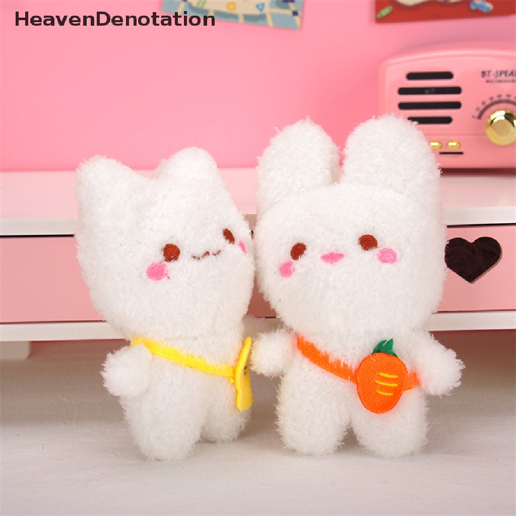 [HeavenDenotation] 15 cm Kartun Kelinci Lembut Boneka Binatang Anime Plush Doll Kawaii Kucing Lucu Gantungan Kunci Liontin Mainan Anak Perempuan Anak Hadiah Aksesoris HDV