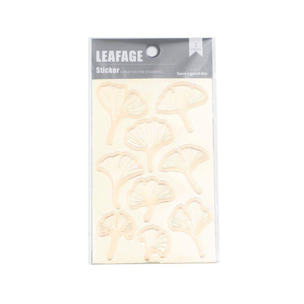 [Elegan] Maple Leaves Stiker Baru Trendi Vintage Scrapbooking Siswa Tangan Akun Ponsel Case Album Stiker Dekoratif