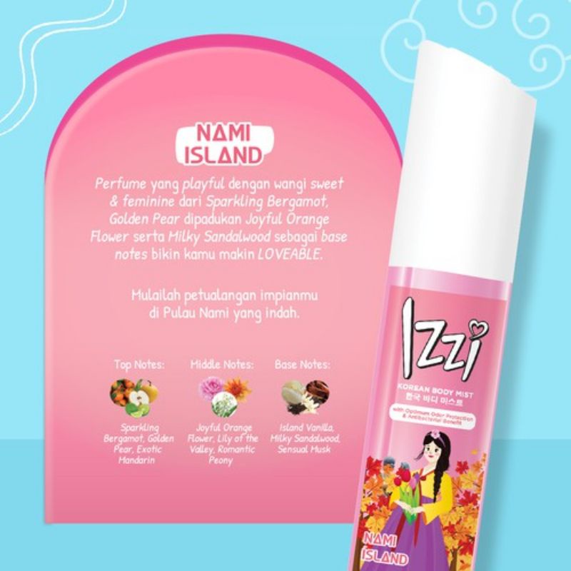 IZZI KOREAN BODY MIST NAMI ISLAND 100ML