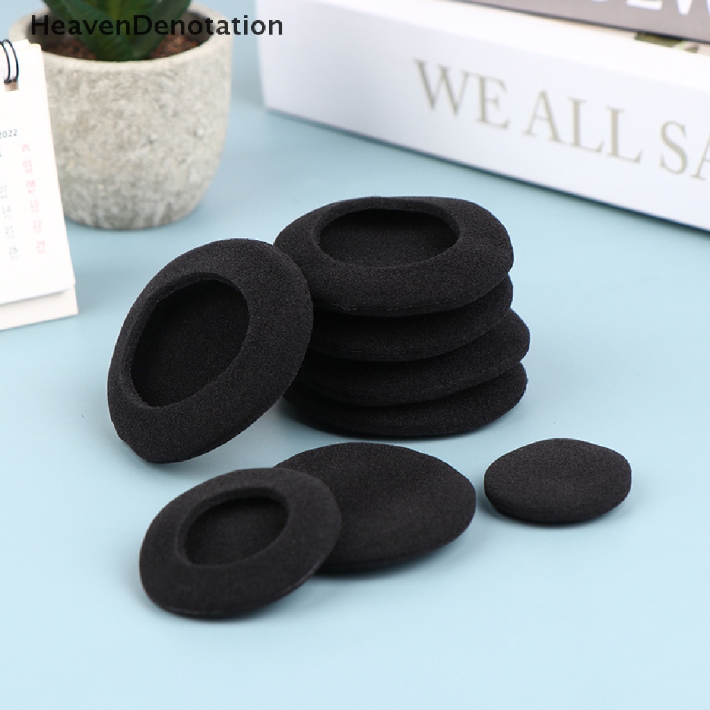 [HeavenDenotation] 10Pcs Thick Foam Earpads Cushions Ear Pads 3.5 / 4.5 / 5.5 / 6cm for Round Headphone HDV