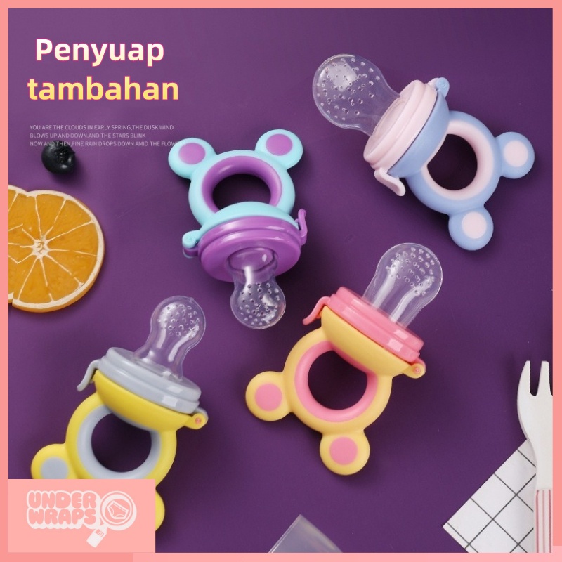 Baby Fruit Food Feeder Puting Buah Bite Silicone Teether Pacifier Infant Feeding Tool Eating Bayi Makan YYL