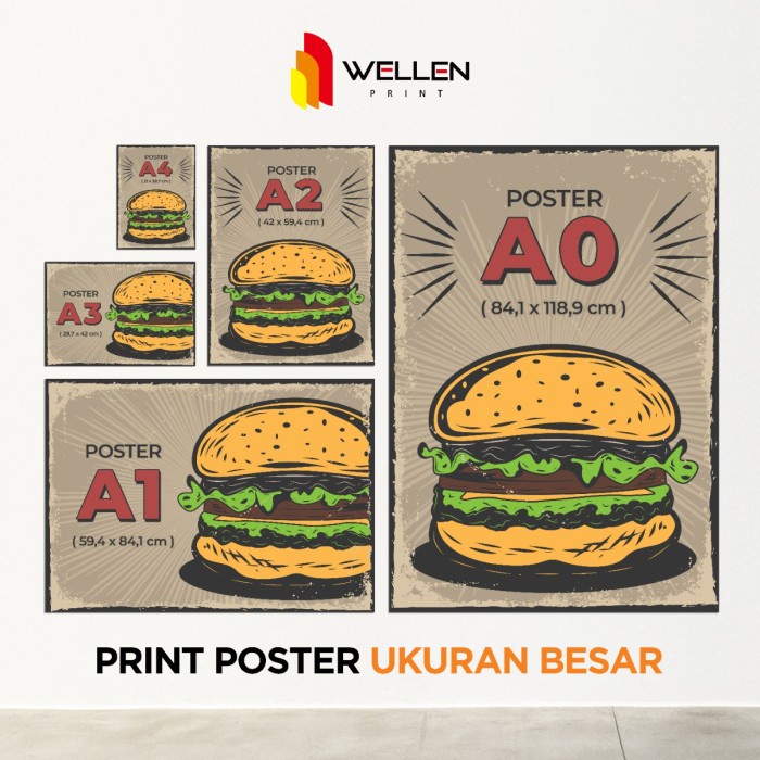 

Terlaris Cetak Print Poster Custom Ukuran A0