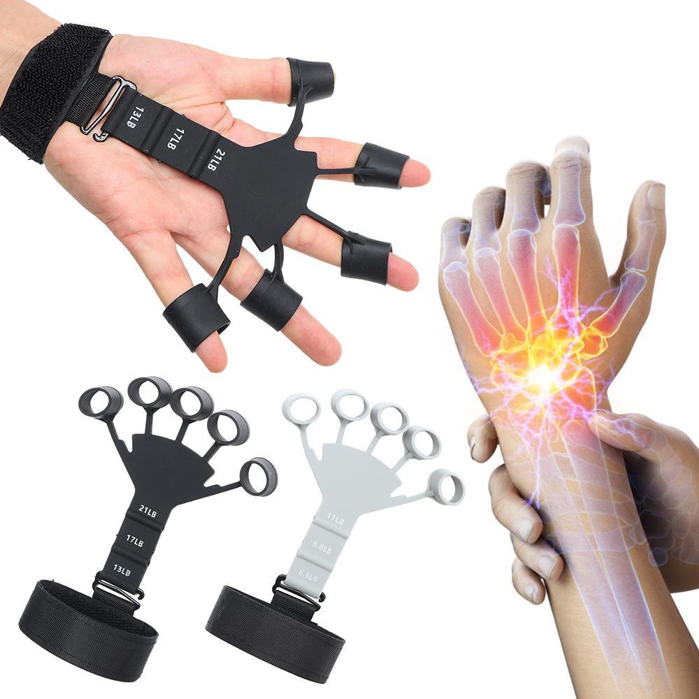 Suyo Finger Gripper Gitar Finger Berolahraga Pemulihan Jari Berolahraga 6.6-21lbs Extension Berolahraga Pegangan Tangan Kekuatan Trainer