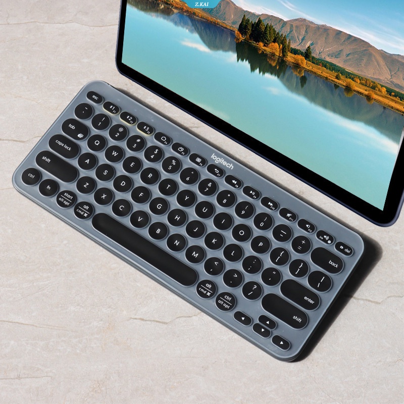 Silikon Penutup Pelindung Keyboard Pelindung Kulit Logitech k380 k480 full coverage film Pelindung Kreatif Inci [ZK]