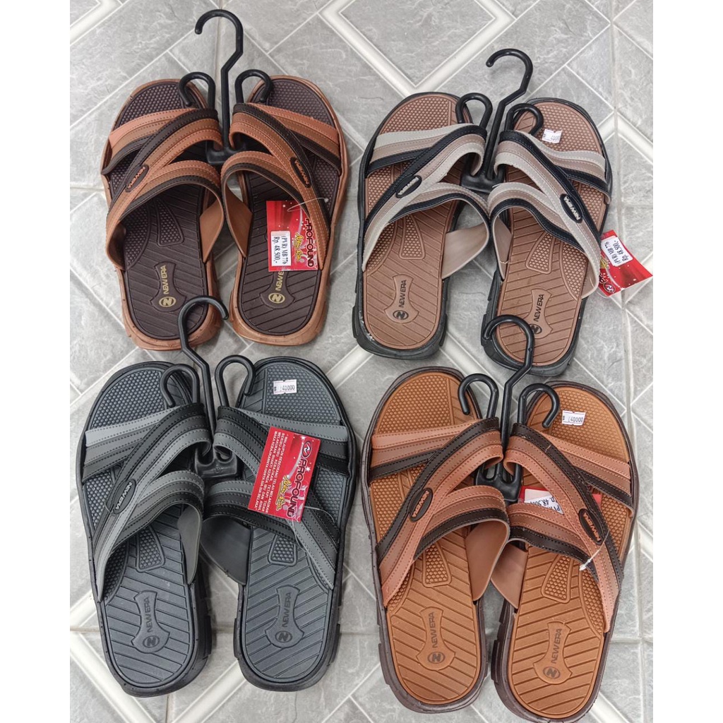 Sandal karet pria / Sandal pria nyaman / Sandal pria New Era / Sendal murah/ Sendal PKU