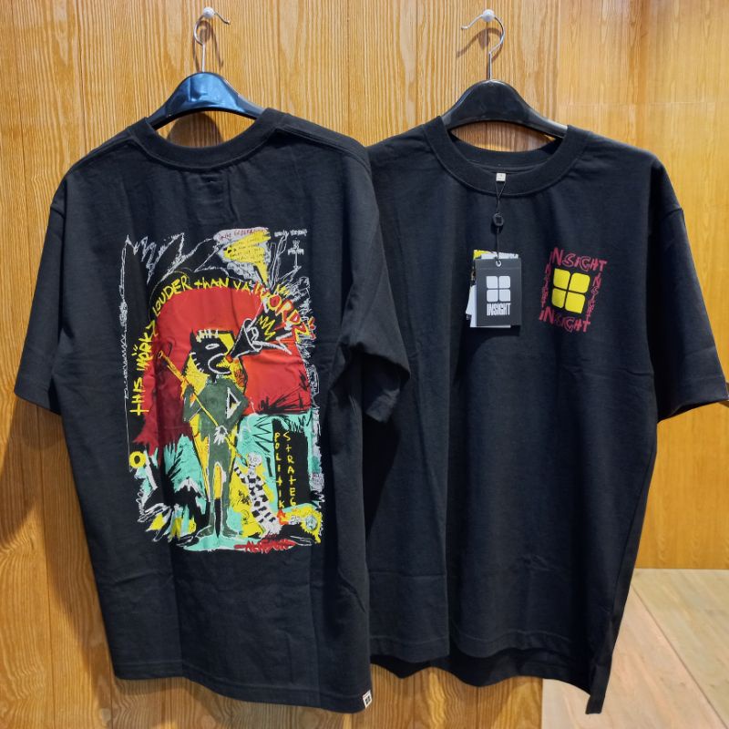 Kaos Oversize Insight Original Colaboration Alip jon X Andre Yoga D Workz Louder Tee Black
