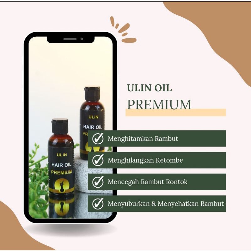 Ulin penghitam rambut Premium |serum rambut rontok | ironwood | hair oil | minyak kemiri | penghitam