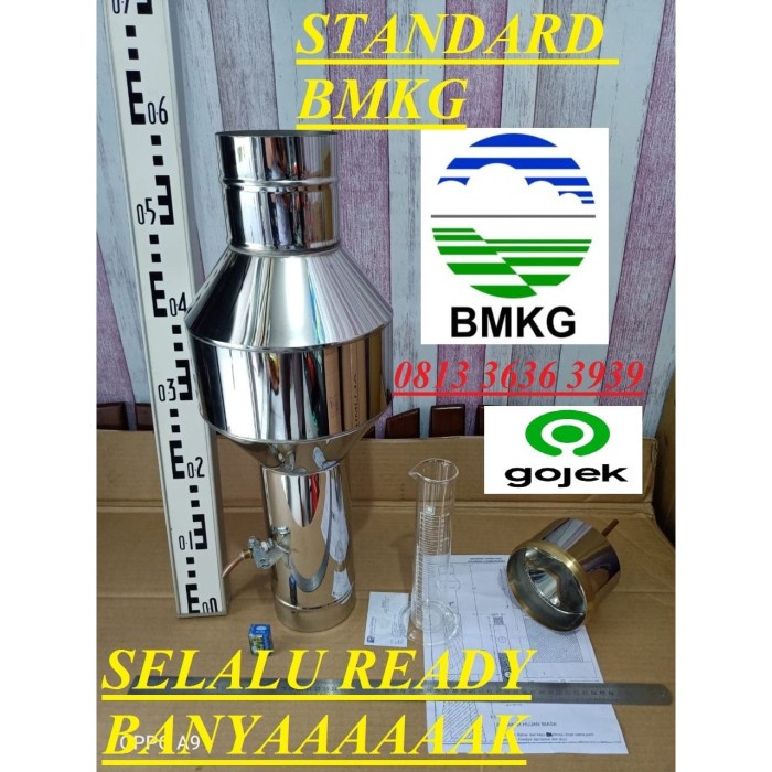 

[[JNT COD]] Alat Ukur Curah Hujan Rain Gauge Ombrometer Stainless Steel