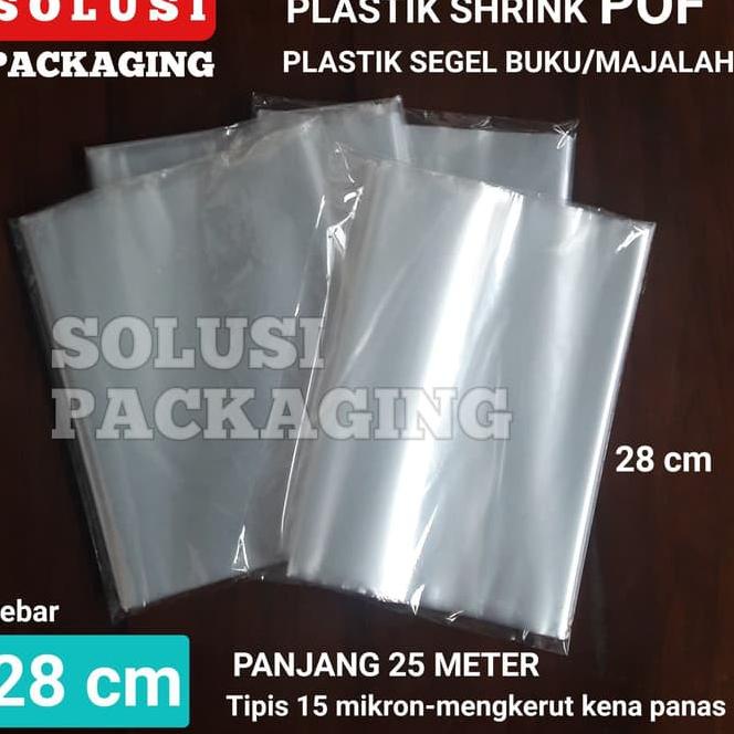 

I78 PLASTIK SHRINK POF 28CM 25METER/PLASTIK SEGEL PLASTIK BUKU MAJALAH GRATIS ONGKIR シ