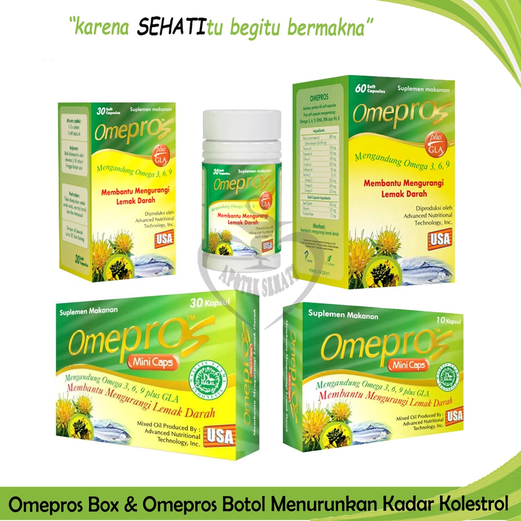 Omepros Suplemen Omega 3 Menurunkan Kolesterol