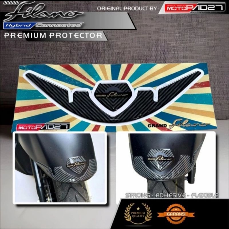 Motopad27 Stiker yamaha Grand filano Stiker timbul Cover Spakbor Fender yamaha Grand filano 125 2023