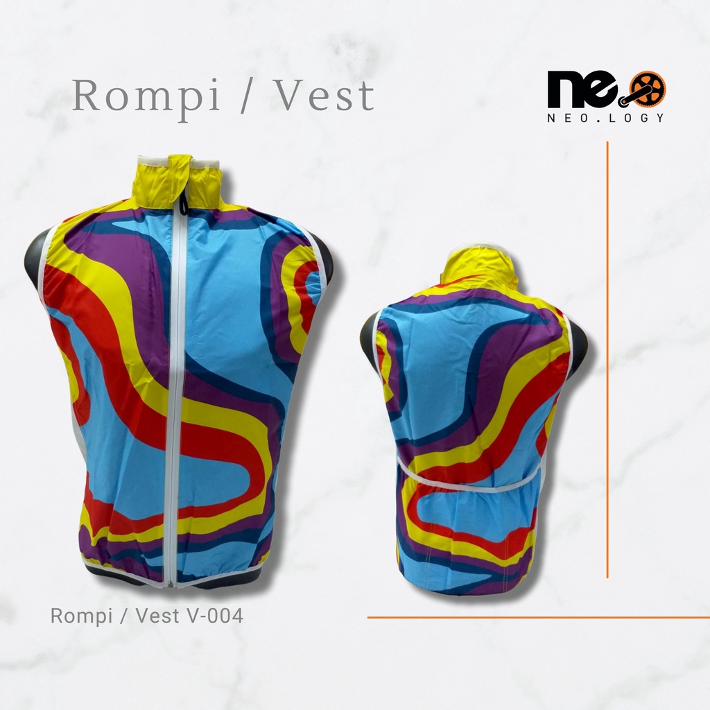 Rompi Vest Pakaian Ssepeda Wanita dan Topi Gowes Cycling Cap