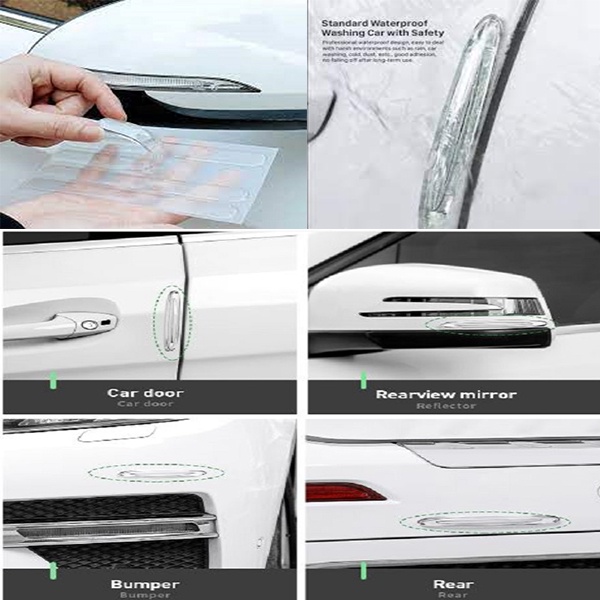 Pelindung Lecet Pintu Mobil Karet Spion Bumper Strip 4 Nano Tape