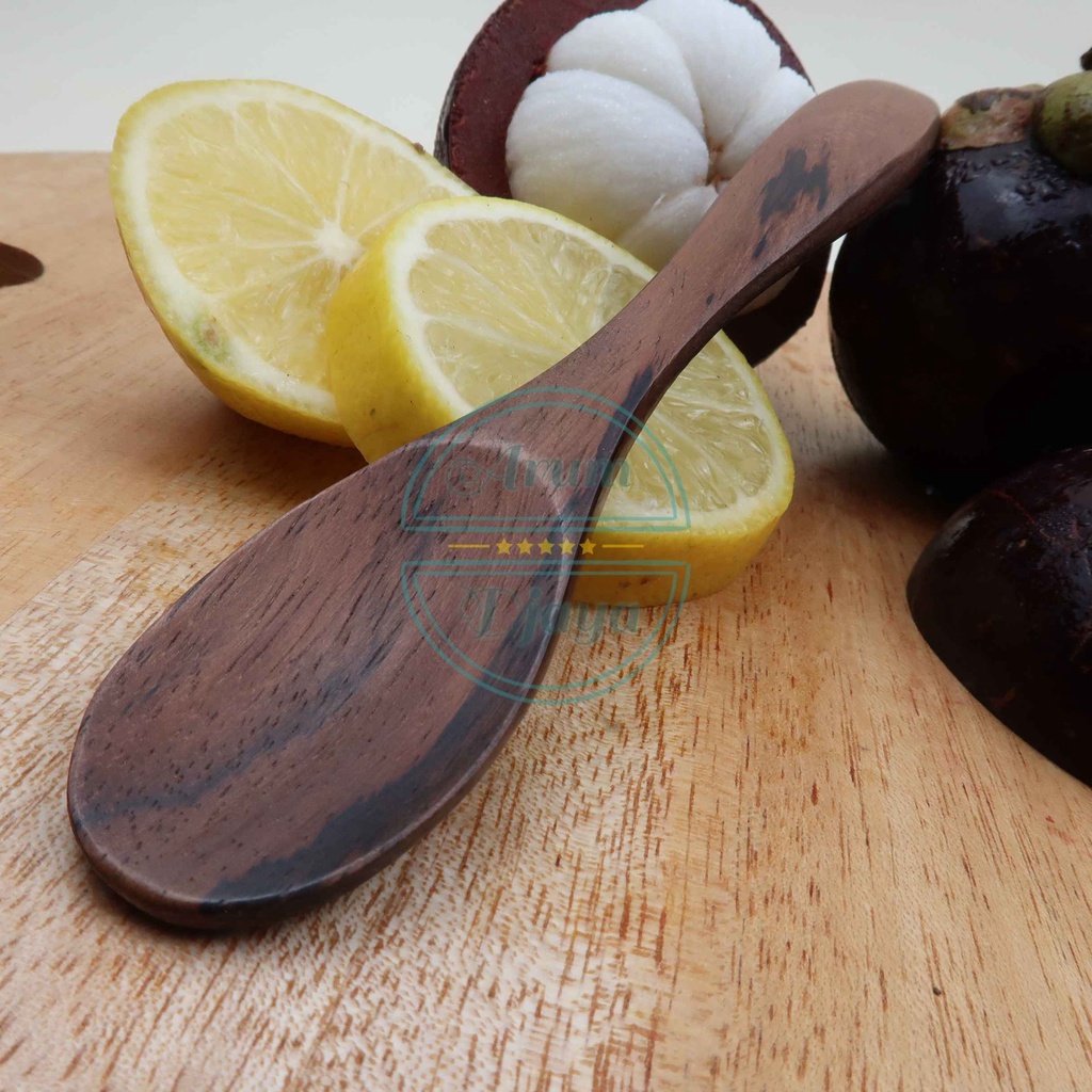 Wooden Dessert Spoon Sendok Kayu Mini Kecil Sendok Kecil Sendok Teh Sendok Gula Garam