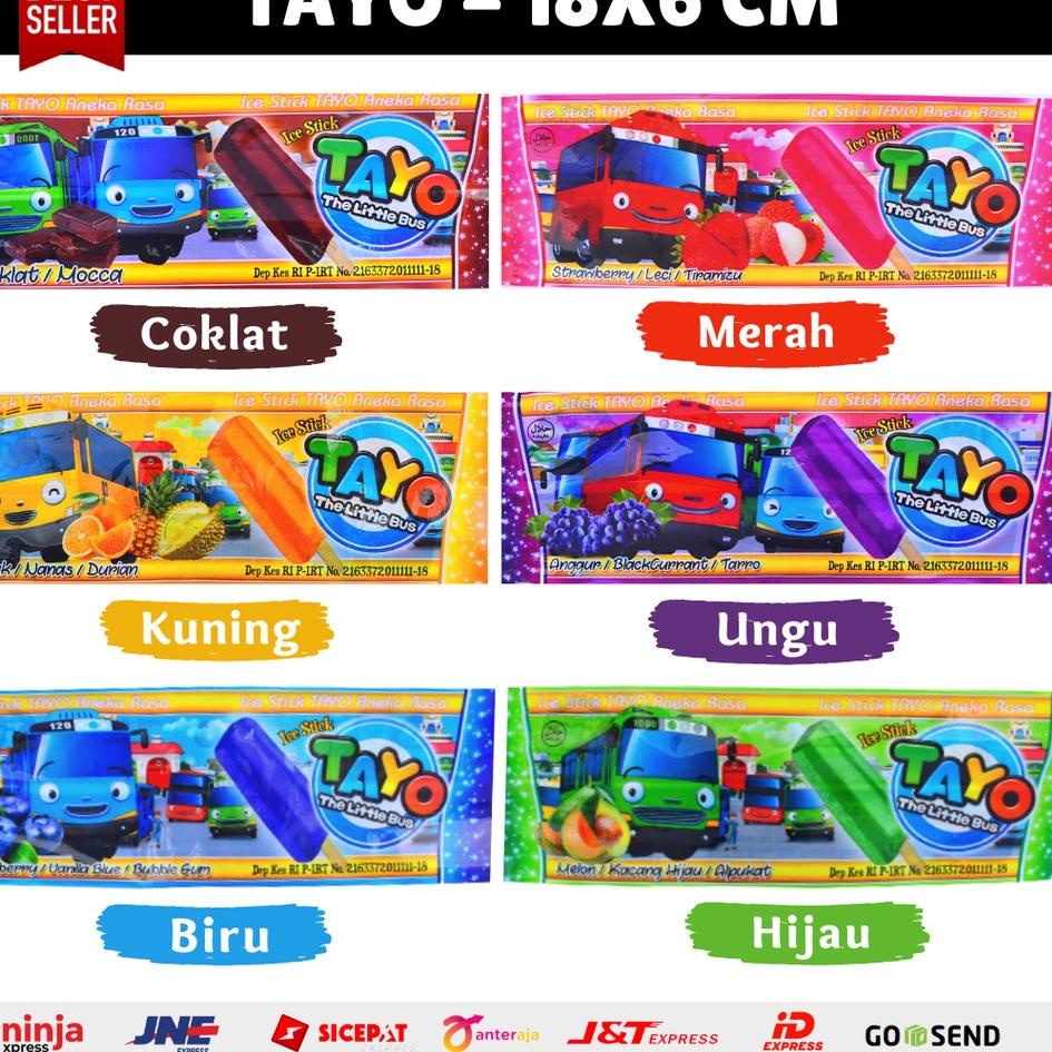 

⚡TOK SIAP 【COD TAYO KEMASAN ES KRIM STIK TAYO 100 PCS MURAH BISA COD / PLASTIK ES KRIM MURAH