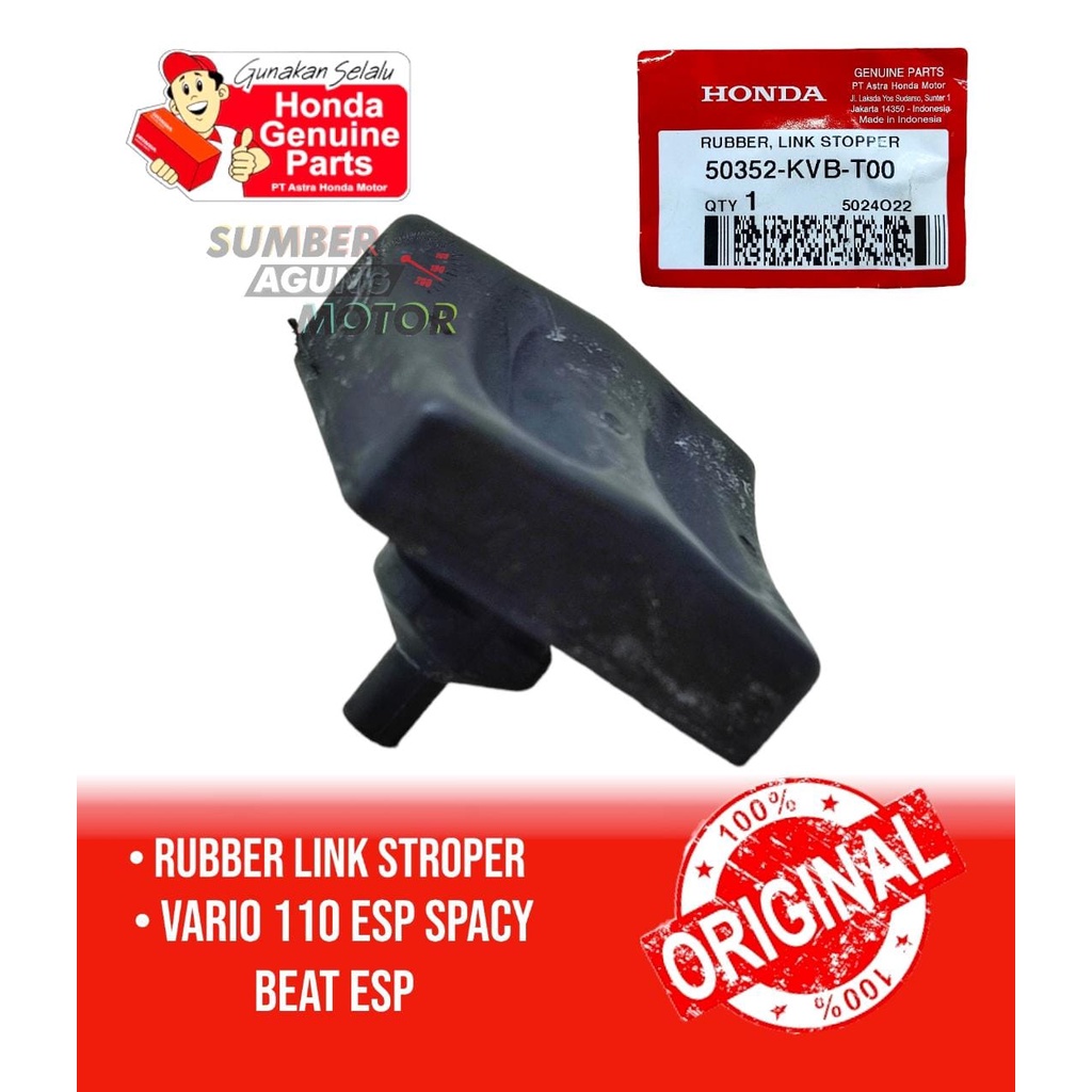 RUBBER LINK STOPPER KARET MOUNTING VARIO 110 ESP BEAT ESP SCOOPY ORI AHM 50352-KVB-T00