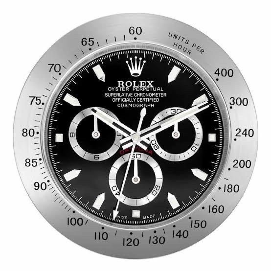 Terlaris Jam Dinding Mewah Mahkota Daytona Rolex Stainless Steel