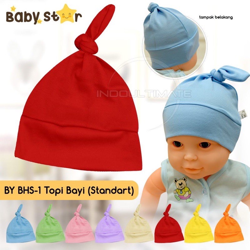 Topi bayi newborn laki-laki perempuan/kupluk bayi baru lahir Baby Star/kupluk bayi murah