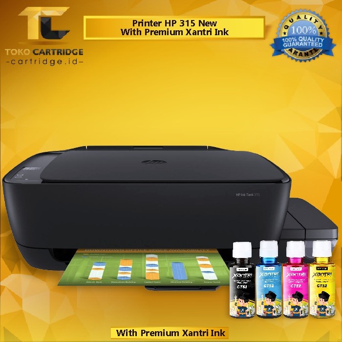 Printer Ink Tank 315 All in One A4 Warna Cartridge M0H51AA MOH51AA Tinta GT51XL GT51 Gt53 GT52 CMYK