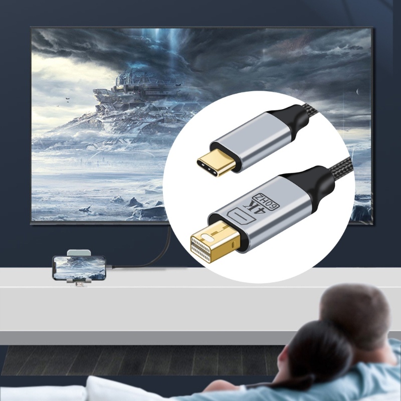 Btsg Type-C USB3.1 to DP- Displayport/Kabel Adaptor Mini-DP Male 1.8M