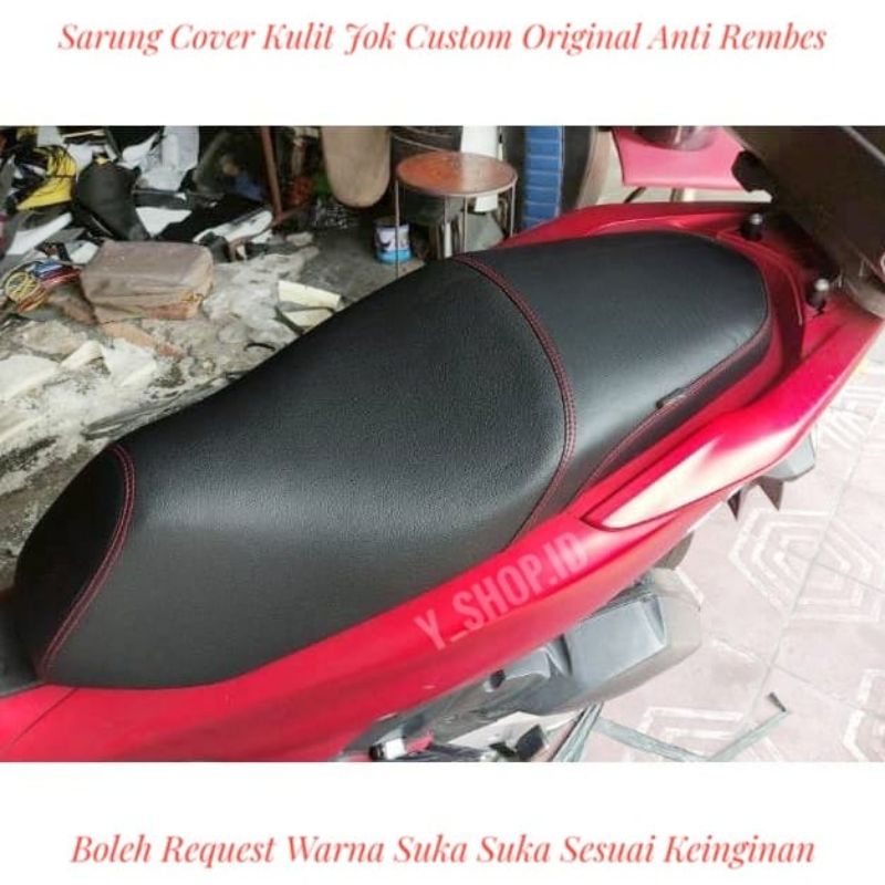 Cover Sarung Kulit Jok MBtech Pcx 160 150 Original