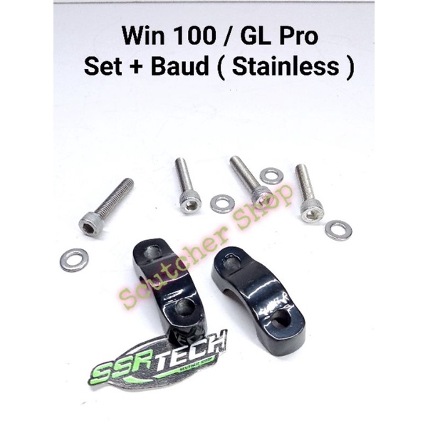 Klem Kleman stang Honda Tiger Lama Tiger Revo Mega Pro GL Pro Win 100 Set