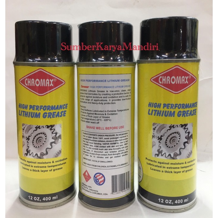 Terlaris Chromax Lithium Grease Spray / Lithium Grease Chromax