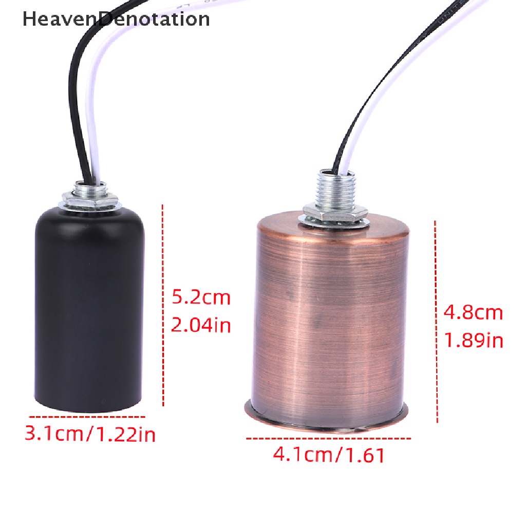 [HeavenDenotation] E27 E14 Ceramic Screw Light Base Led Filament lamp Holder Lampu Led Indoor Part HDV