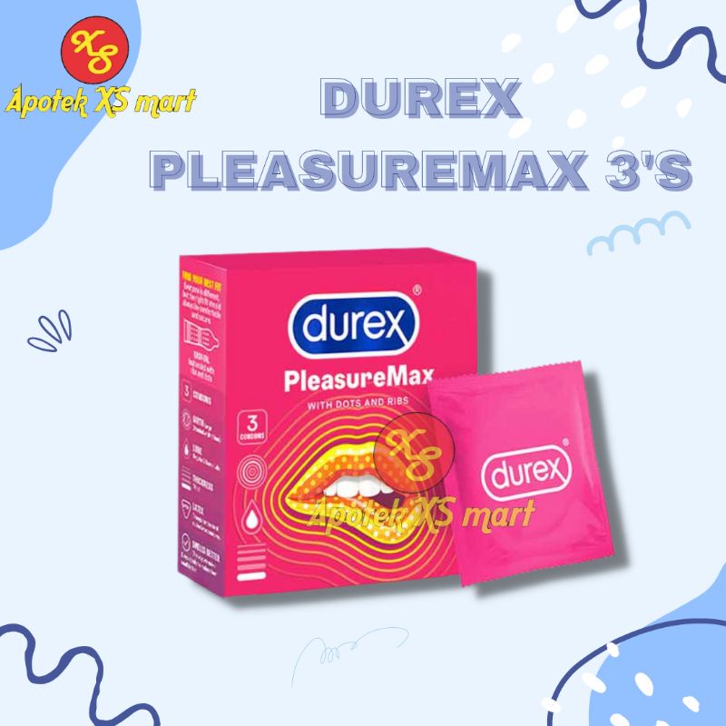 DUREX PLEASUREMAX @3 PCS - KONDOM UNTUK PRIA