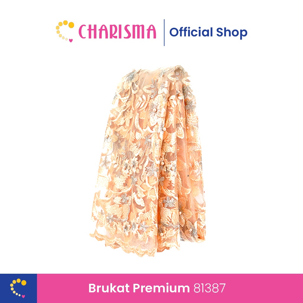 Charisma Bahan Kain Brukat Premium - Kain Brukat Bunga -  81387
