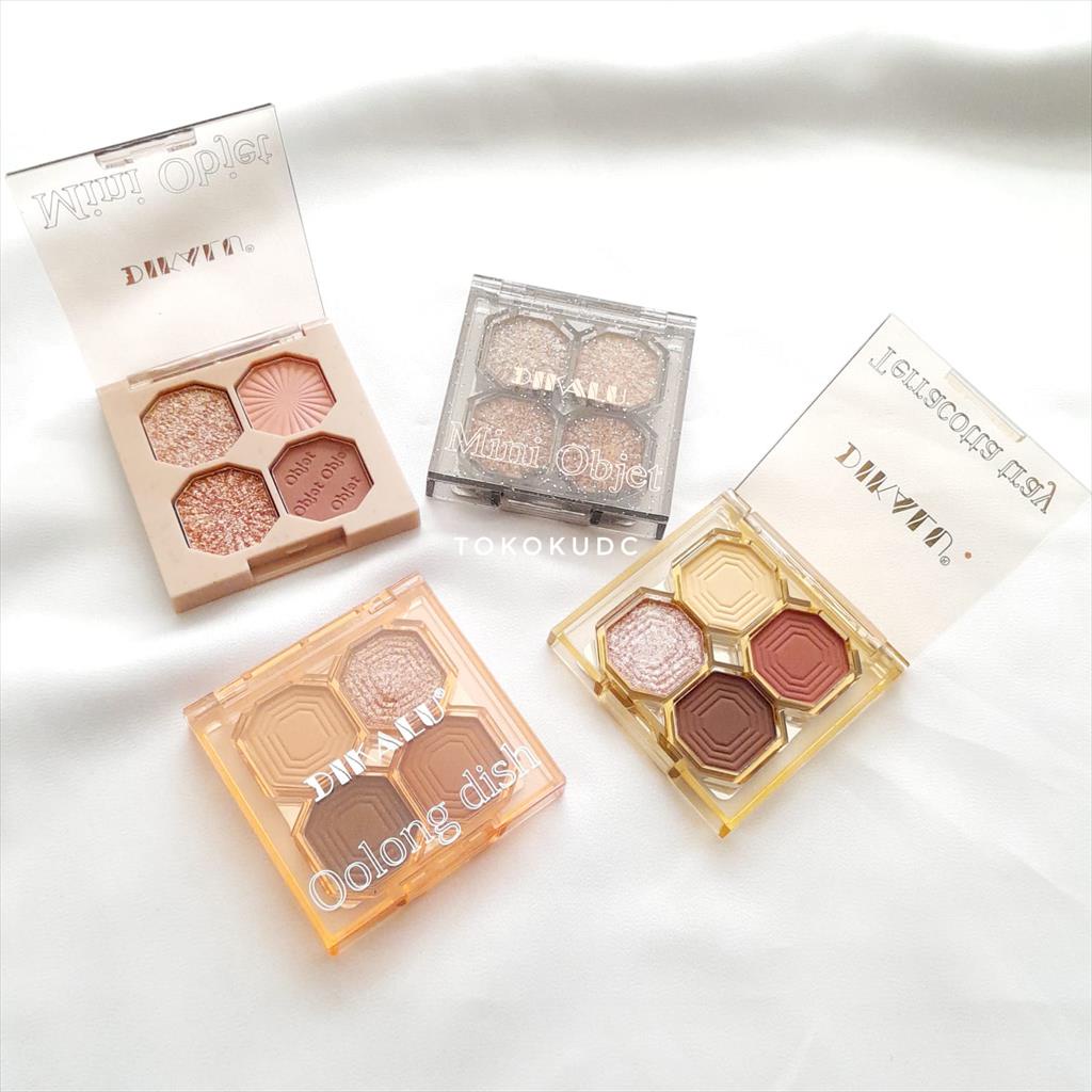 DIKALU 4 COLORS EYESHADOW PALETTE MAKEUP SHIMMER MATTE TAHAN LAMA