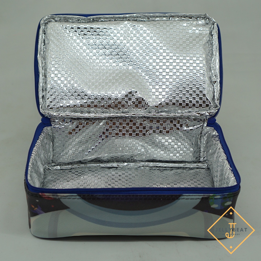 Tas Susun JUMBO Outer Space Model Smiggle / Bag Lunch Box Aluminium Foil Premium