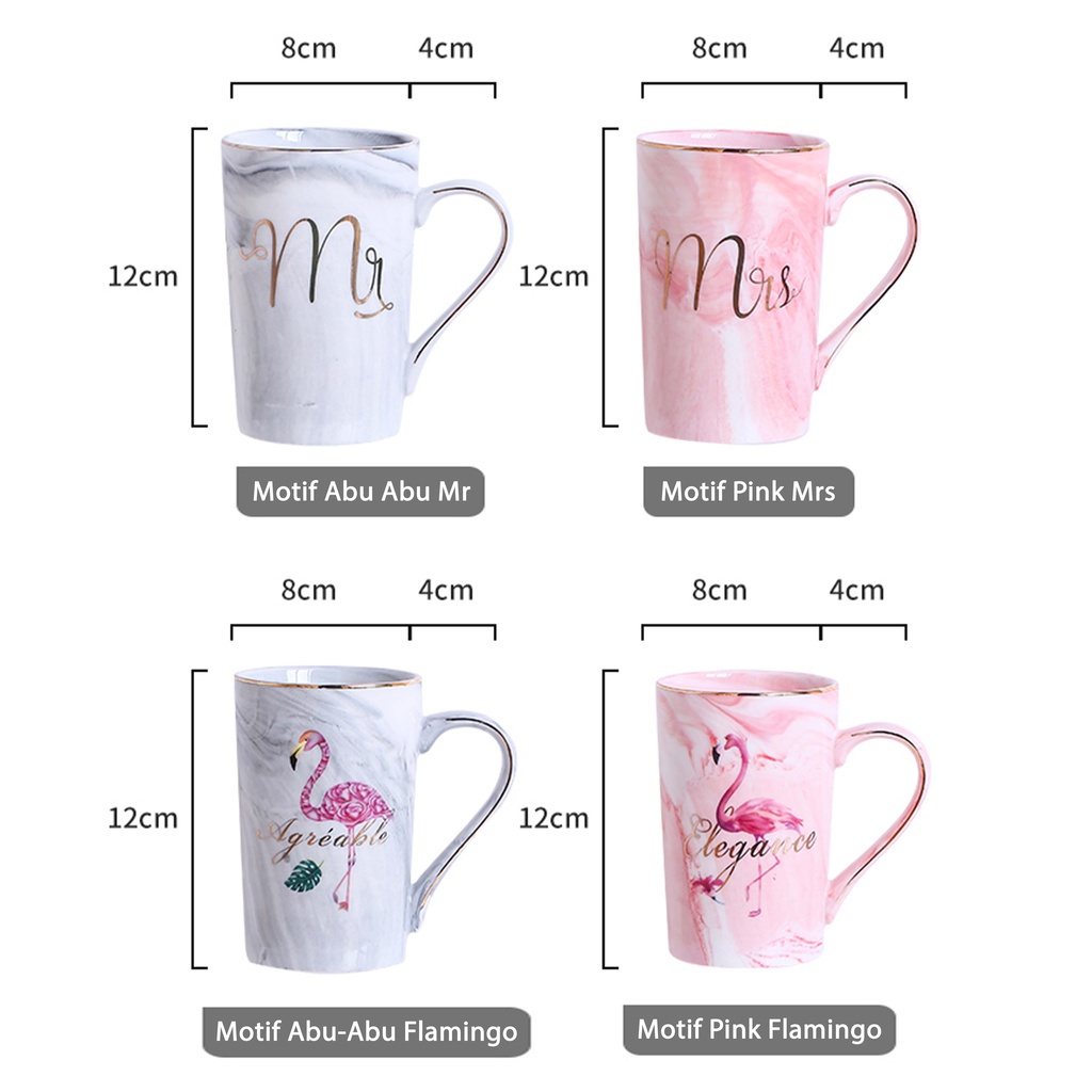 Couple Mug Set 201-350ML /Marble glass couple / Canada Marble Mug Gift Box / Gelas Marble Tutup / Hampers Glass Marble / Gift box gelas Marbel / Mira Marble Glass set / Couple Marble Glass set / kado pernikahan