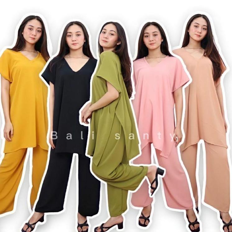 Booming SET NINA LONG SQUARE / SETELAN NAGITA LONG SQUARE / OUTER CRINKLE