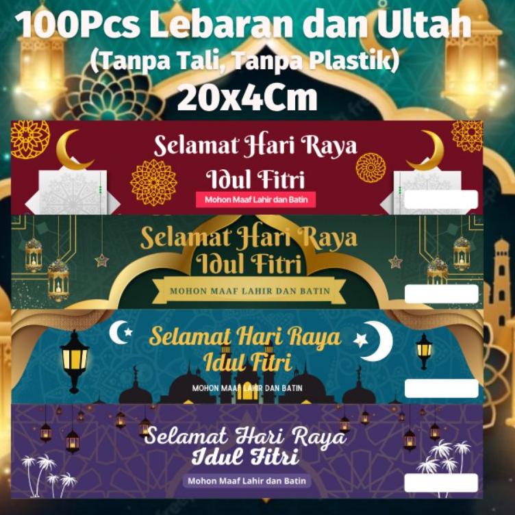 

✨Mall✨ [100Pcs] Grosir Label Ukuran 20Cm Label Lebaran Camilan untuk Idul Fitri Anak Murah Peluang Bisnis Amplop Lebaran grosir