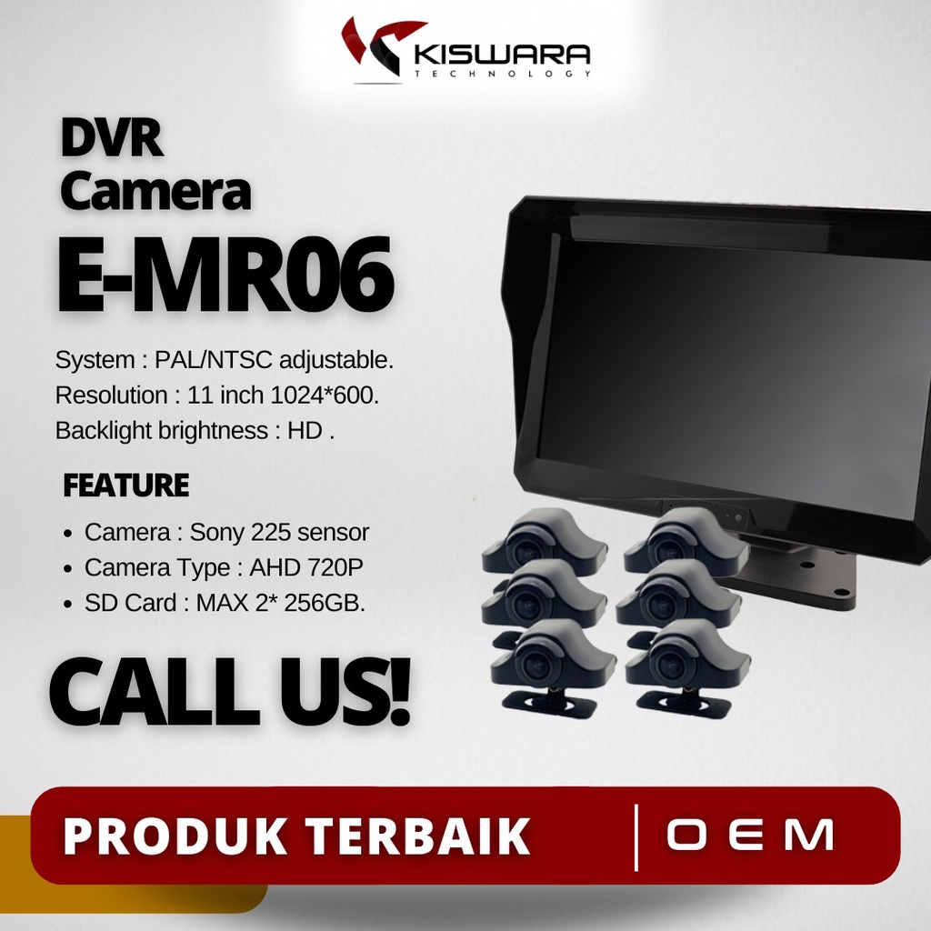 6CH DVR Truck Camera Kit E-MR06