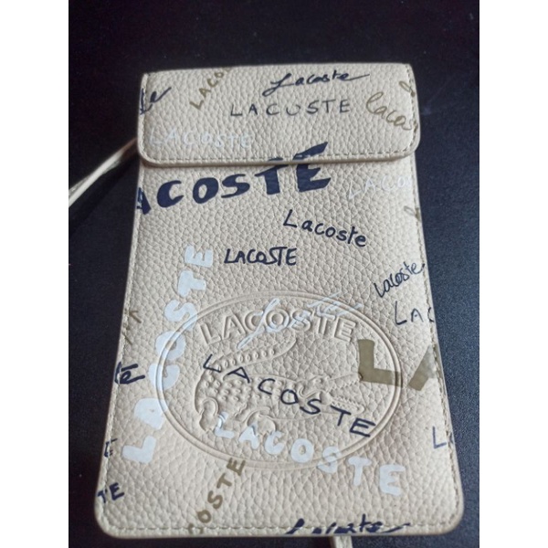 Lacoste Flap Phone Cow Leather Bag
