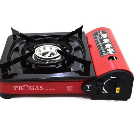 ℮ Kompor Portable Kompor Gas Portable PROGAS 2in1 SNI Original bisa gas kaleng dan gas tabung ⅎ