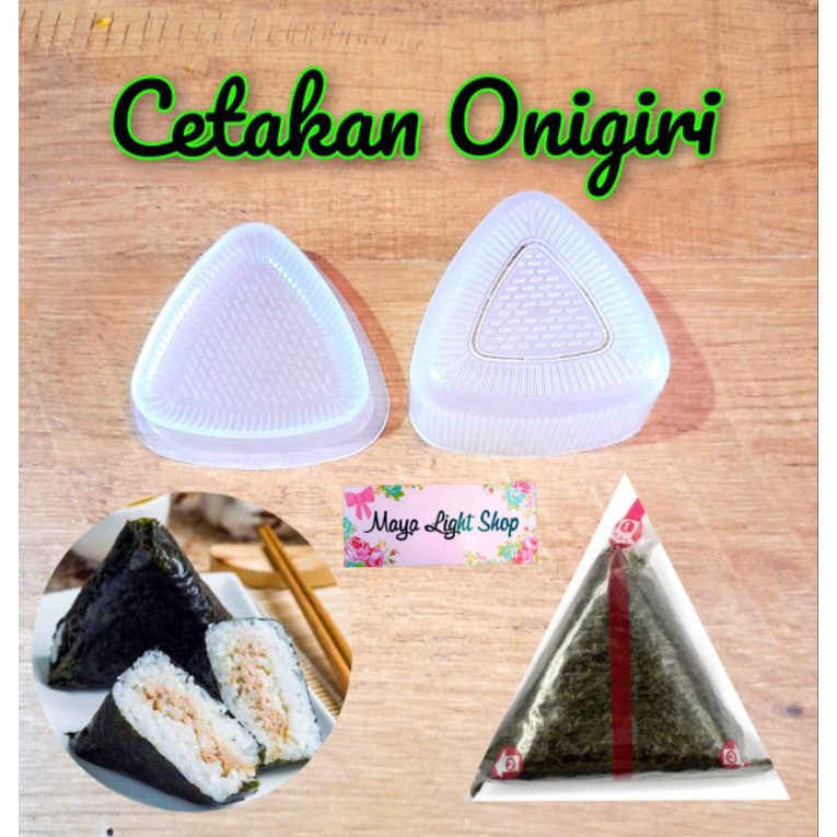 Nori Onigiri Wrapper cetakan Nori Triangle nori wrap rumput laut segitiga eceran seaweed bungkus nasi sushi kimbap