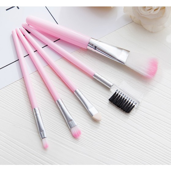 ⭐️𝐈𝐇𝐒 𝟎𝟒𝟔 𝐋𝐚𝐦𝐩𝐮𝐧𝐠⭐️Kuas Make Up Brush Set 5 in 1 Make Up Brush Set 5 in 1 Make Up Tools / Brush