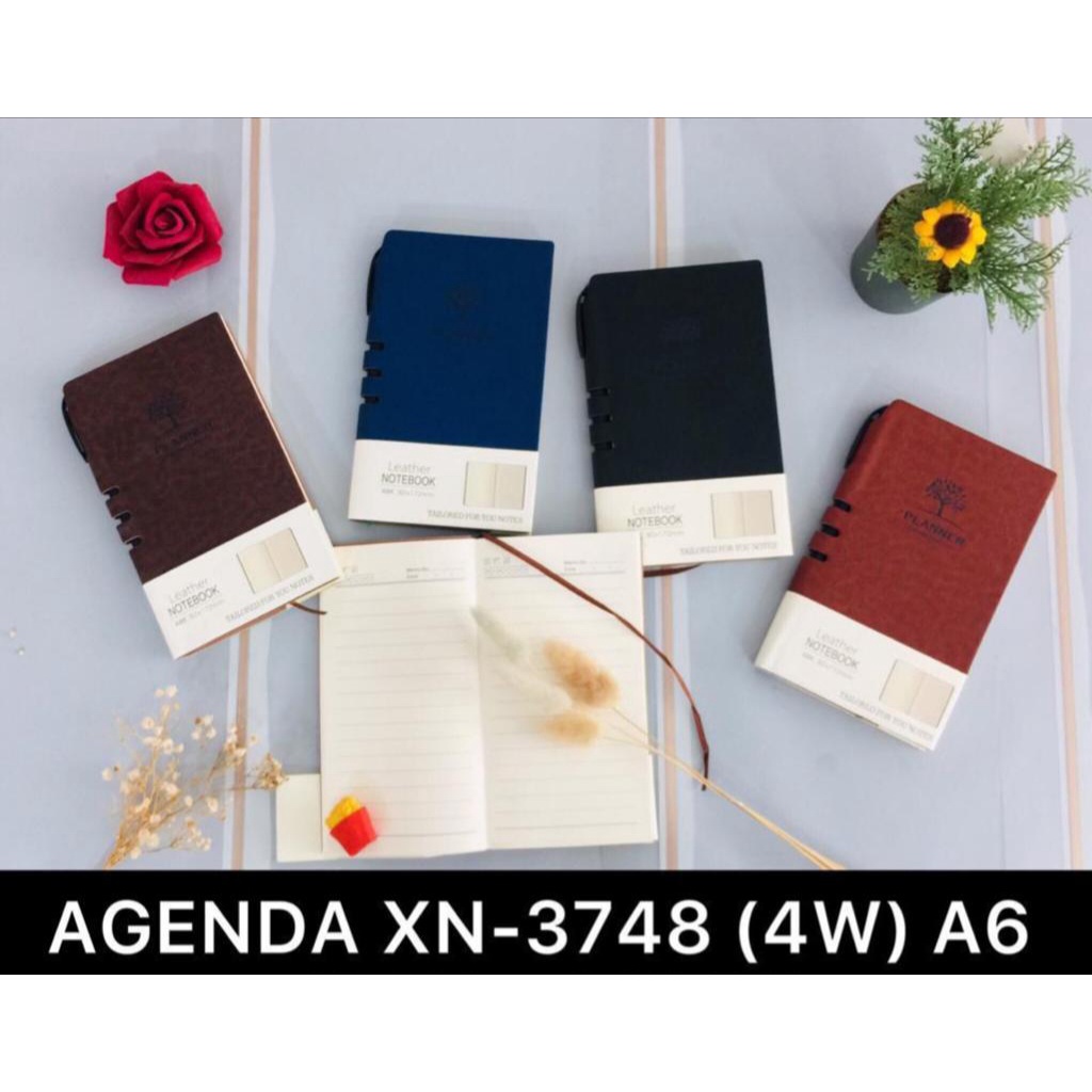 

BUKU AGENDA PLANNER NOTEBOOK UKURAN A6 FREE PULPEN XN-3748