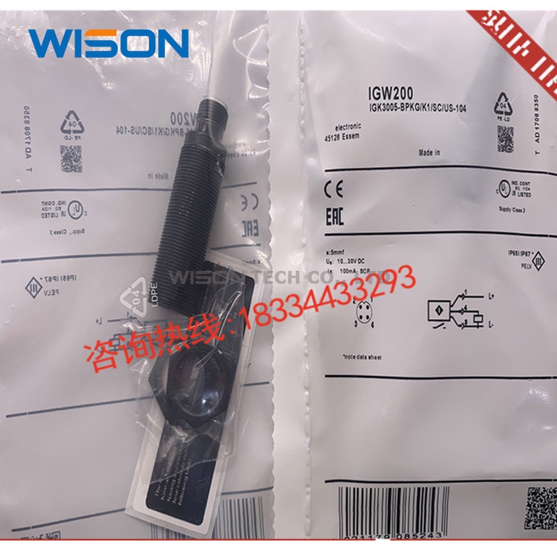 Igw200 IGW201 IGW202 IFW204 IES200 IES201 IEW200 IEW201 IFR200 IGR200 IER20 Inductive proximity switch sensor