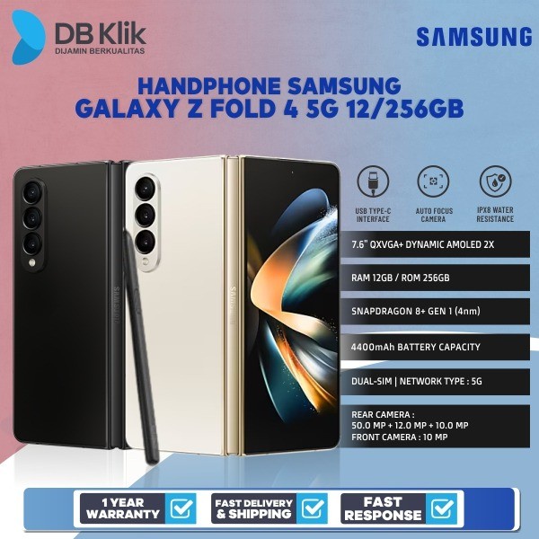 Handphone SAMSUNG GALAXY Z Fold 4 5G 12/256GB - Garansi Resmi