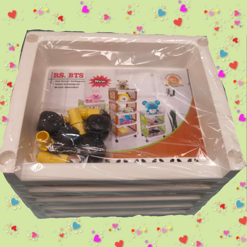 RAK BTS SERBAGUNA / BTS ARMY / LEMARI PLASTIK SUSUN